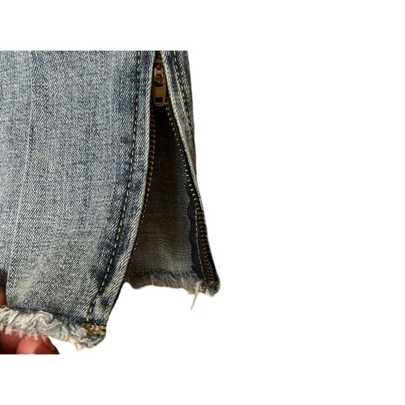 DEAR JOHN Ripped Distressed Straight Leg Ankle Zipper Jeans Women’s Size 27 - Picture 4 of 8